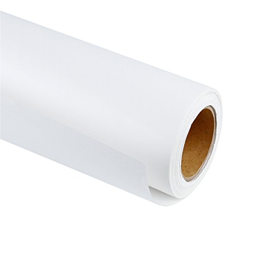 RUSPEPA Rollo de Papel Kraft Blanco - 61 cm x 30 m - Papel Reciclable Perfecto para Manualidades,...
