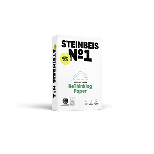 STEINBEIS N1, Papel 100% reciclado, A4, 80 g/m2, paquete 500 hojas