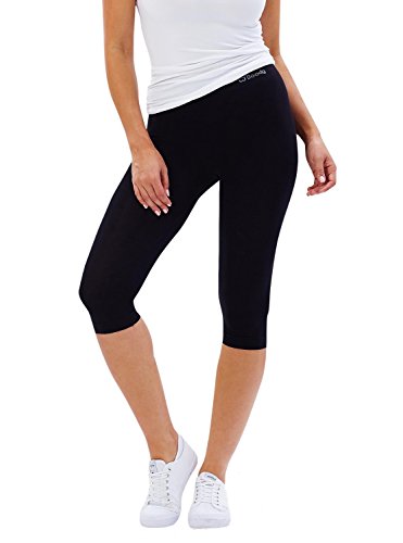 Boody Body EcoWear - Legging corto para mujer, estilo Capri suave, ajuste a capas