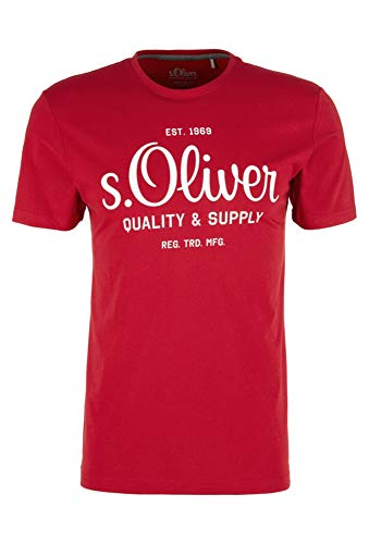 s.Oliver 03.899.32.5264 Camiseta, Rojo (Red 3185), XX-Large para Hombre