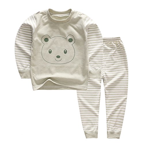 YANWANG 100% algodón Baby Boys Pijamas Set Ropa de Dormir de Manga Larga (6M-5 años) (Tag50 (6-12...
