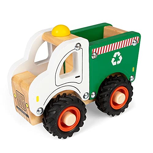 ColorBaby-46462 WOOMAX Reciclaje de Madera, Coches, camión Reciclar, educativos, Juguetes bebés 18...