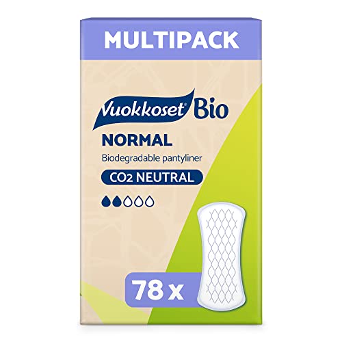 Vuokkoset Bio Protegeslip – Salvaslip Ecológico Biodegradable 15,5 cm| Multipack 78 unidades para...