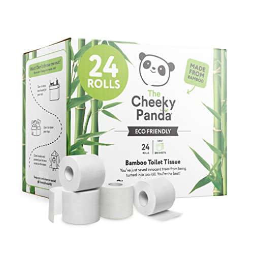 Papel higiénico The Cheeky Panda de plástico, 2,88 kg