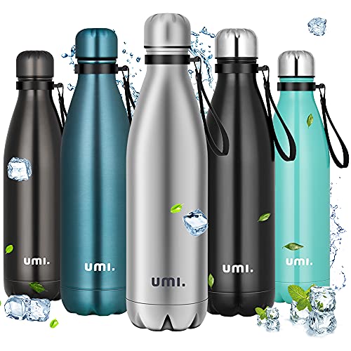 Amazon Brand - Umi Botella Agua Acero Inoxidable, Termo 750ml, Sin BPA, Islamiento de Vacío de...